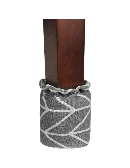 Fundas Protectores de Patas de Muebles Yoption, Lino Gris, 16 Pzas