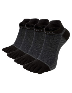 Calcetines de Dedos VWELL Algodón Peinado 4 Pares Talla 7-11