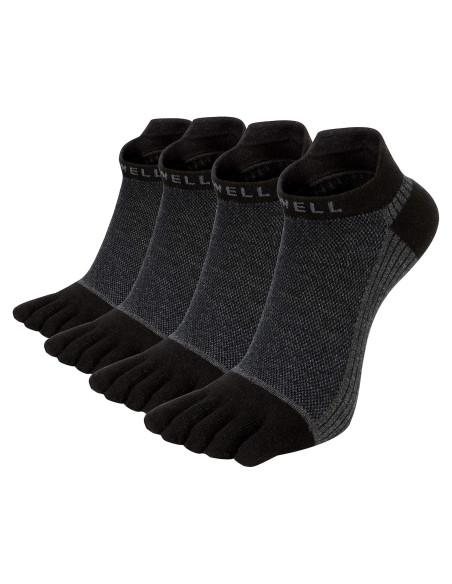 Calcetines de Dedos VWELL Algodón Peinado 4 Pares Talla 7-11