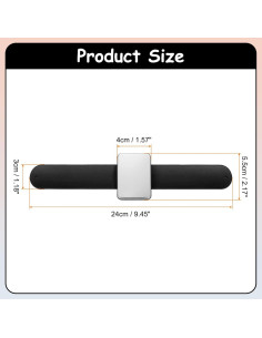 Muñequera Magnética HARFINGTON de Silicona para Alfileres - Negro 2