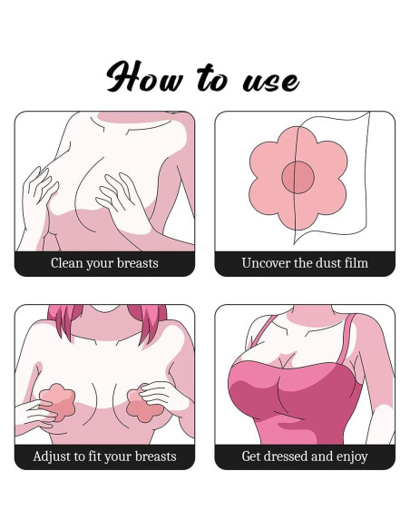 Cubiertas de Pezones QUXIANG Reutilizables Silicona 6.99 cm