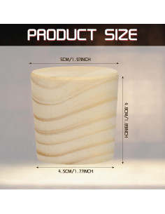 Tapón de Barril de Vino Weysat de Madera de Pino 5 cm 2