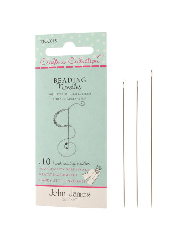 Agujas para Beading John James Crafter - Paquete de 10 - Acero