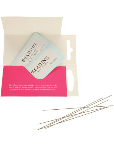 Agujas para Beading John James Crafter - Paquete de 10 - Acero
