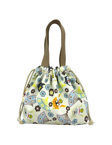 Bolsa de Almuerzo Reutilizable Enyuwlcm Gato Beige 20x13x20 cm