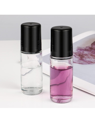 Paquete de 5 Botellas de Vidrio Roll On 30ml Remzndy