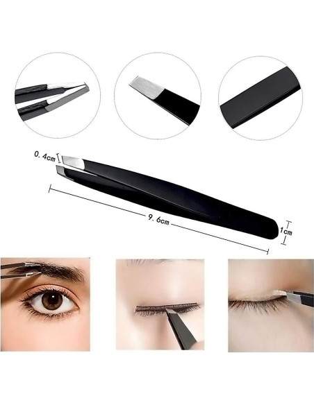 Kit de Cuidado de Cejas HiMo 6 en 1 con Tijeras y Pinzas