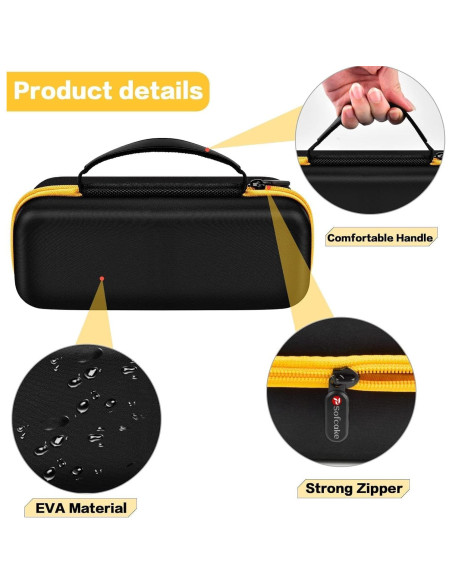 Funda de Almacenamiento PSofcake para Inflador Fanttik X8 - Amarillo