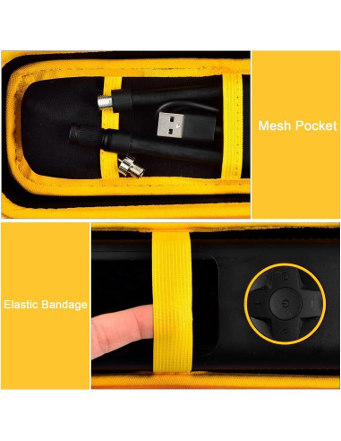 Funda de Almacenamiento PSofcake para Inflador Fanttik X8 - Amarillo