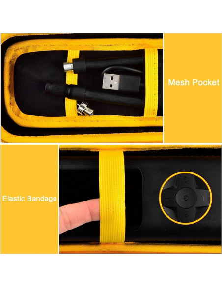 Funda de Almacenamiento PSofcake para Inflador Fanttik X8 - Amarillo