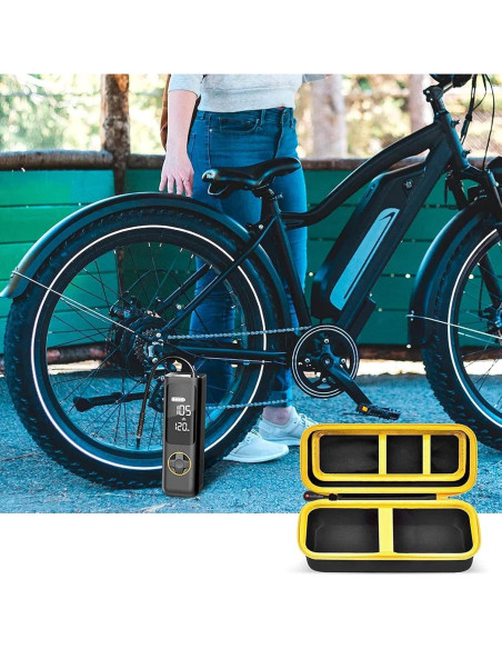 Funda de Almacenamiento PSofcake para Inflador Fanttik X8 - Amarillo