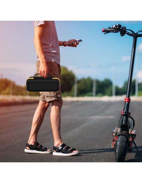 Funda de Almacenamiento PSofcake para Inflador Fanttik X8 - Amarillo