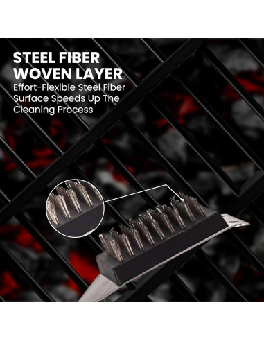 Cepillo para Parrilla DHAMPOOH con Cabezal Reemplazable 38.1 cm