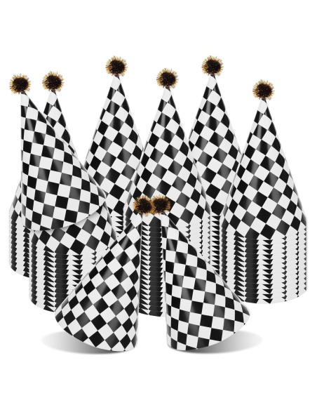 60 Sombreros de Fiesta de Cumpleaños HEYTIMI Tema Carreras