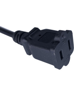 Cable de Extensión Corto 0.91m Musunpara 18 AWG 10A 125V Negro 2
