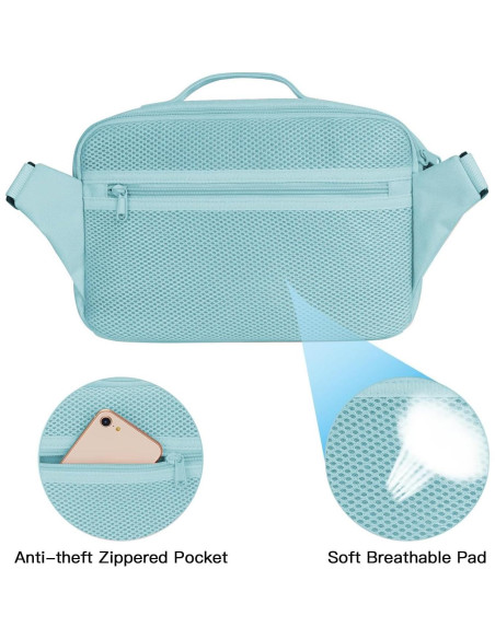 Bolsa de Cámara MOSISO Compacta Acolchada Azul Claro