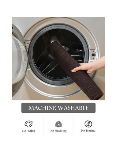 Alfombrilla de Baño AMOAMI Antideslizante 43x61cm Marrón