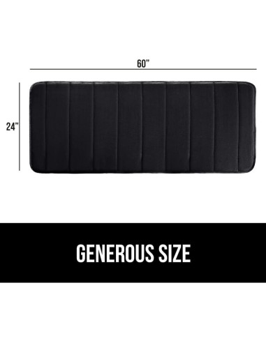 Mat de Baño Gorilla Grip Espuma Memoria 60x24cm Negro