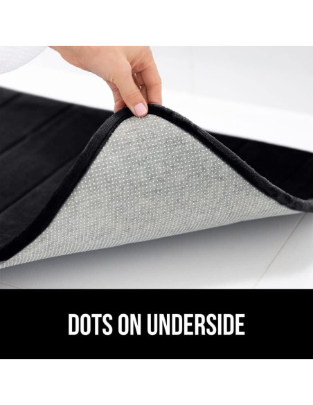 Mat de Baño Gorilla Grip Espuma Memoria 60x24cm Negro