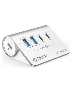 Hub USB 3.2 Gen 2 ORICO 4 Puertos 10Gbps Aluminio