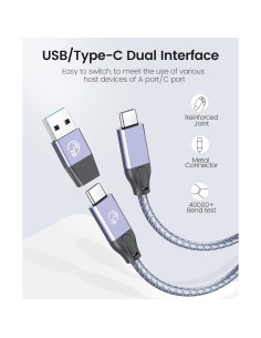 Hub USB 3.2 Gen 2 ORICO 4 Puertos 10Gbps Aluminio 2