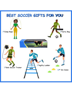 Conjunto de Entrenamiento de Fútbol TGLITC - Escalera 6.1m, 12 Conos 2