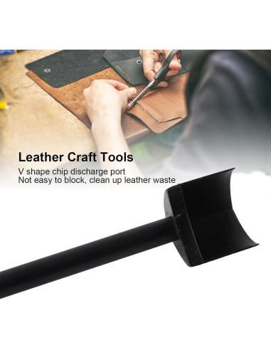 Cortador Punch en V KIMISS 25mm para Manualidades de Cuero