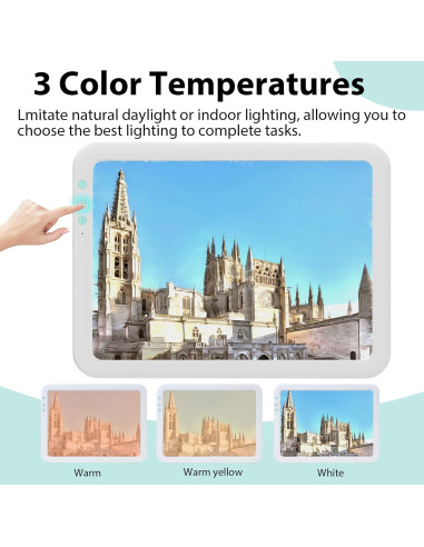 Almohadilla de Luz A3 Inalámbrica HIUKCOLED LED Recargable