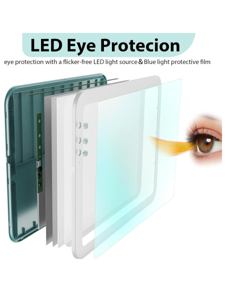 Almohadilla de Luz A3 Inalámbrica HIUKCOLED LED Recargable