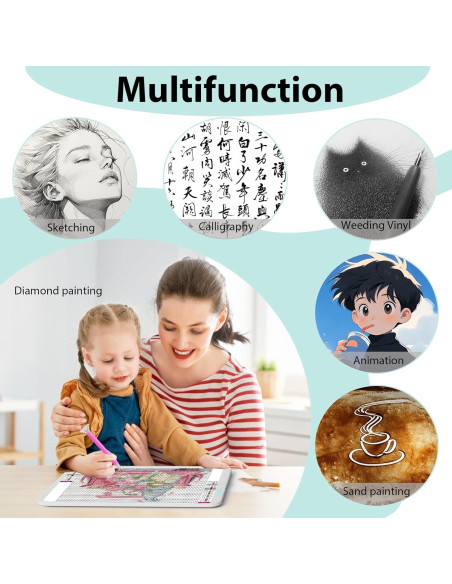 Almohadilla de Luz A3 Inalámbrica HIUKCOLED LED Recargable