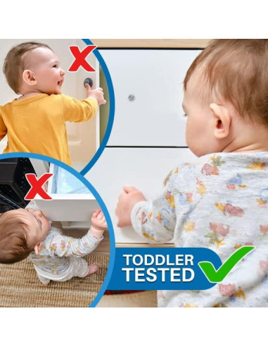 Cerraduras de Seguridad para Gabinetes Bebés DB DAILY BEST - Paquete de 10