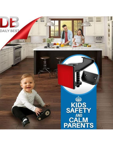 Cerraduras de Seguridad para Gabinetes Bebés DB DAILY BEST - Paquete de 10