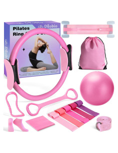 Kit de Pilates Dilobio 14 Piezas para Mujeres - Rosa