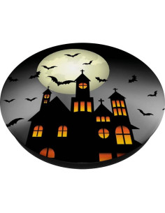 PopSocket Halloween Murciélagos y Luna Negra Intercambiable 2