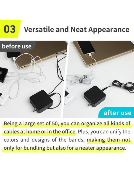 Sujetadores de Cable INOVA 50 Piezas 15.24 cm Negro Reutilizables