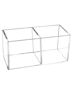 Organizador de Cajones Acrílico Dedoot 2 Secciones 12.7x6.4x5.8 cm