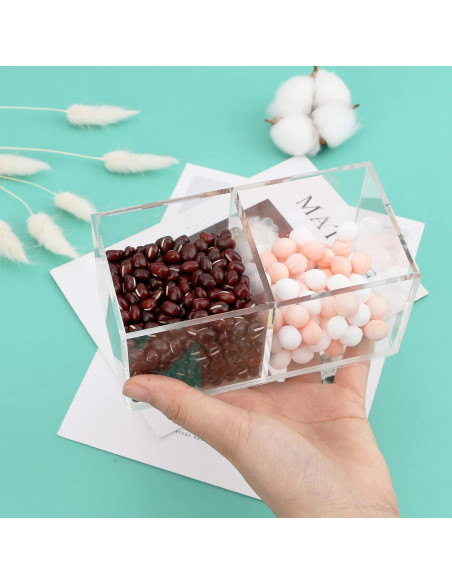 Organizador de Cajones Acrílico Dedoot 2 Secciones 12.7x6.4x5.8 cm