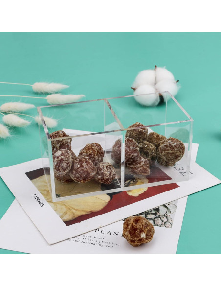 Organizador de Cajones Acrílico Dedoot 2 Secciones 12.7x6.4x5.8 cm