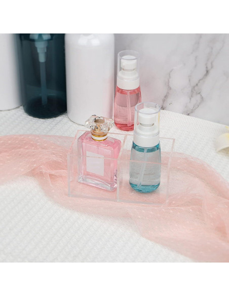 Organizador de Cajones Acrílico Dedoot 2 Secciones 12.7x6.4x5.8 cm