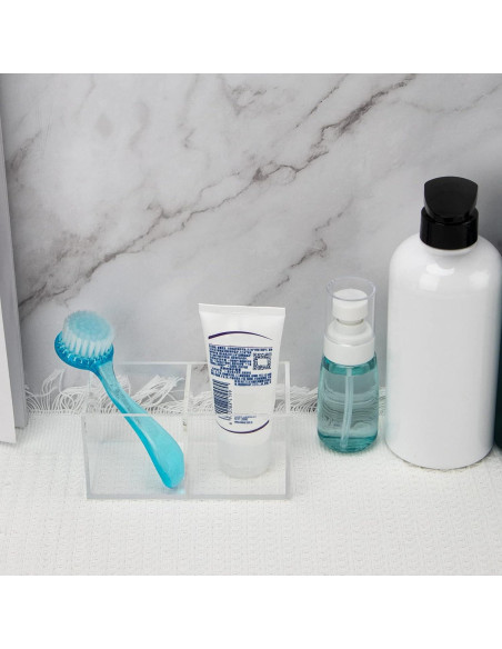 Organizador de Cajones Acrílico Dedoot 2 Secciones 12.7x6.4x5.8 cm