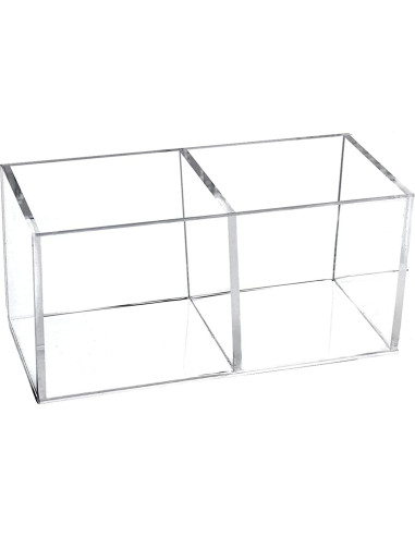 Organizador de Cajones Acrílico Dedoot 2 Secciones 12.7x6.4x5.8 cm