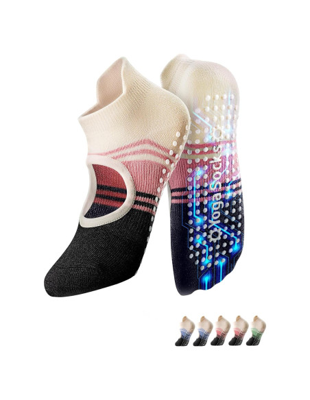 Calcetines de Yoga Antideslizantes Warmvin Mujeres 5-9
