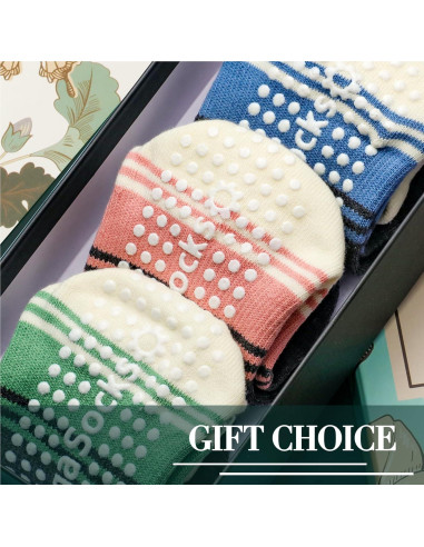 Calcetines de Yoga Antideslizantes Warmvin Mujeres 5-9