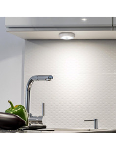 Luz de Sensor de Movimiento AMIR LED 8 cm Blanca - Paquete de 6 2