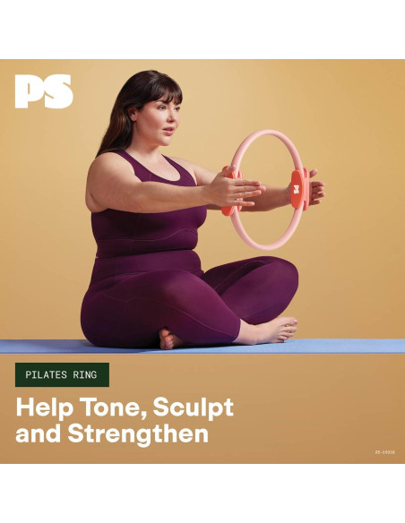 Anillo de Pilates POPSUGAR Rosa 40.6 cm Doble Agarre 0.45 kg