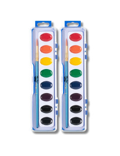 Acuarelas Lavables Mr. Pen, 2 Paquetes de 8 Colores con Pincel