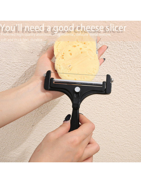 Cortador de Queso Ajustable Biunnru con 4 Cables Repuestos