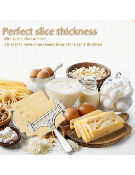 Cortador de Queso Ajustable Biunnru con 4 Cables Repuestos