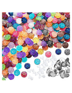 Kit de Joyería DIY Maitys 200 Pcs Cabochones Resina 8mm
