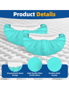 Paquete de 10 Paños de Microfibra LOVECO para Limpiador de Vapor 2